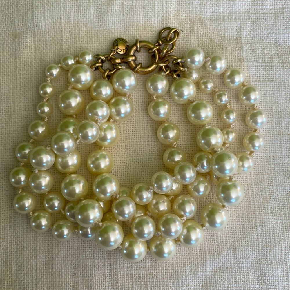 J. Crew 4 Strand Pearl Bracelet - Picture 1 of 4